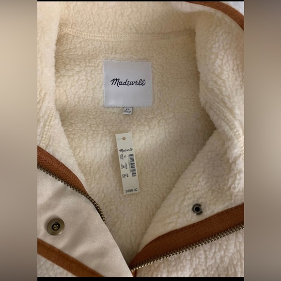 NEW Madewell Sherpa Estate Coat - Picture 7 of 7